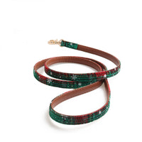 Plaid Christmas Series Pet Collar Dog Collar Leash

