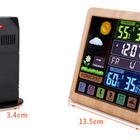 Wireless Weather Clock With Multi-function Touch Screen Keys