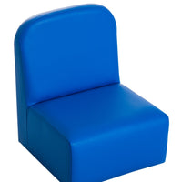 Blue 2-in-1 Kids Sofa And Table Chair Set Convertible Toddler Lounge Multifunctional Armrest Chair For Play