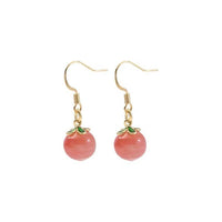 Peach Agate Earrings
