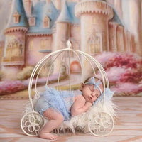 Lace Pleated Jumpsuit Newborn Baby Photography Suit
