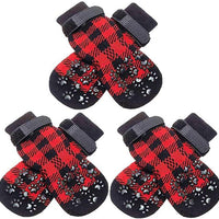 Plaid Dog Socks Cotton Socks Pet Supplies