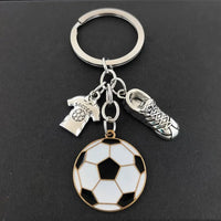 Stylish Zinc Alloy Soccer Keychain
