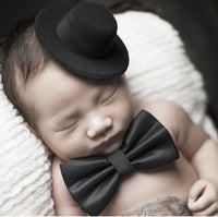 New Children's Photography Props Baby Photo Modeling Top Hat Plus Bow Tie New Gentleman
