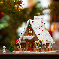 Christmas Gingerbread House Building Block Model
