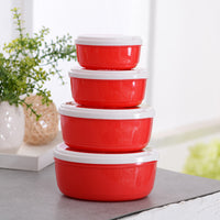 Cartoon Strawberry Food Storage Containers (4 Pcs)
