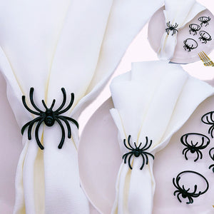 Halloween Spider Napkin Rings (Set of 6)