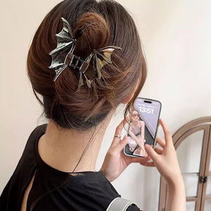 Metal Bat Hair Clip
