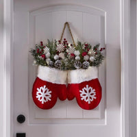 Christmas Crutch Candy Lollipop Gloves Door Hanger
