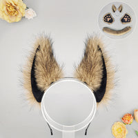 Halloween Masquerade Anime Werewolf Beast Ear Headdress Costume Props
