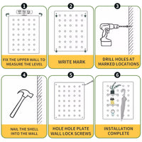 Solid Wood Pegboard - Storage Organizer
