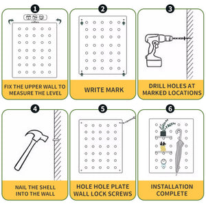 Solid Wood Pegboard - Storage Organizer