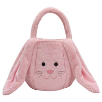 Long Eared Rabbit Easter Bag Basket Plush Gift