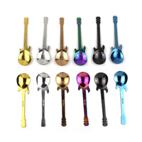 Guitar Coffee Spoon Set Stainless Steel Dessert Ice Cream Spoon Tea Spoon Coffee Accessories
