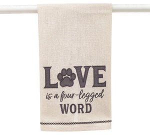 Love Is A Four-Letter Word Tea Towel