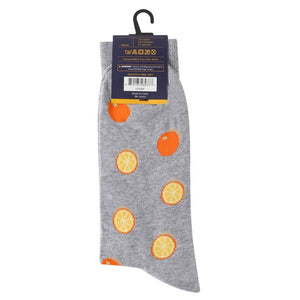 Orange Fruit Novelty Socks (Mens)