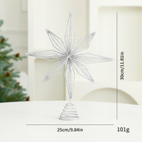 Silver or Gold Sparkling Christmas Tree Topper