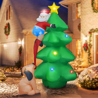 Giant Arch Santa Claus Snowman Inflatable Garden Yard Christmas Archway
