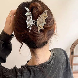 Metal Bat Hair Clip