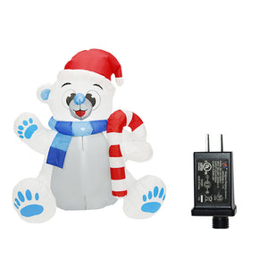 Christmas Inflatable Dog 1.2m Christmas Bear Lighting Decoration