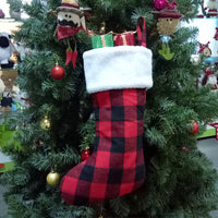 Buffalo Plaid Christmas Stockings
