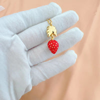 Strawberry Flower Gold-plated Necklace
