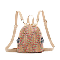 Straw Mini Travel Leisure Woven Backpack