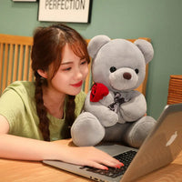 Lovely rose Hug Plush Teddy Bear
