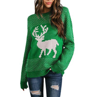 Reindeer Pullover Knitted Sweater