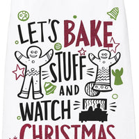 Let's Bake And Christmas Movies - Kitchen Towel