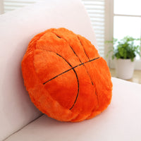 Almohadas de cojín de felpa con forma de pelota deportiva
