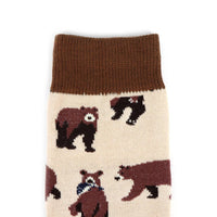 Brown Bear Novelty Socks
