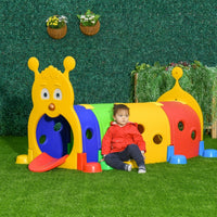 Tunnel Kids Outdoor Play, Multicolor 59 Inches Long, Non-toxic PP, Toddler Toy For 3-6 Years Old