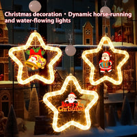 Christmas Pendant Decoration Christmas Atmosphere Led Lights Led Christmas Star Light Decoration For Window Door For Holiday
