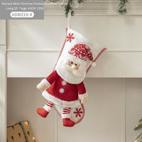 Cloth Santa Claus Cartoon Christmas Tree Hanging Decoration Stockings