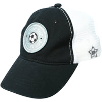 Soccer Life - Black Adjustable Mesh Hat
