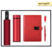 Luxury Business Gift Set Insulated Travel Mug Umbrella Flash Drive Journal Pen
