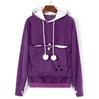 Cute Hoodies Pullover Sweatshirts With Pet Pocket For Cat