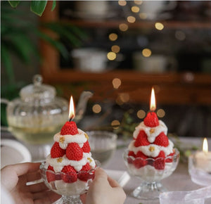 Creamy Strawberry Dessert Tower Scented Candles
