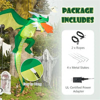 5-foot Halloween Inflatable Dragon Decoration