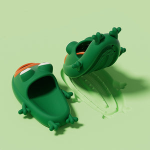 Cute Frog Slippers EVA Soft Home Shoes Bathroom Slippers Summer