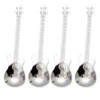 Guitar Coffee Spoon Set Stainless Steel Dessert Ice Cream Spoon Tea Spoon Coffee Accessories
