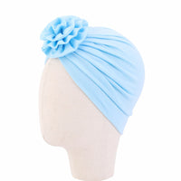 Baby Solid Color Photography Fashion Pan Flower Bandana Hat
