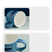 Creative Shark Ceramic Couple Mug Activity Gift