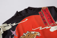 Costume de robe japonais Ukiyo-e, kimono imprimé tigre

