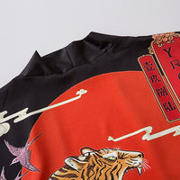 Traje de túnica japonesa Ukiyo-e Kimono con estampado de tigre