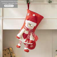 Cloth Santa Claus Cartoon Christmas Tree Hanging Decoration Stockings
