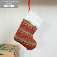 Cloth Santa Claus Cartoon Christmas Tree Hanging Decoration Stockings
