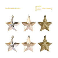 Christmas Tree Ball Star Snowflake Ornaments (6 Pcs)
