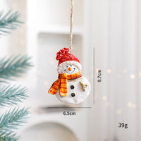 Santa Snowman Gingerbread Man Resin Ornaments
